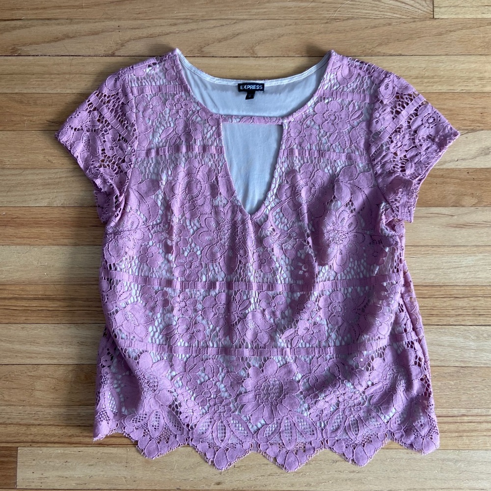 Express lace top